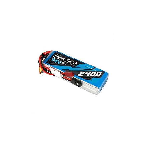 Bateria Lipo Gens Ace 7.4V 2400MAH 2S RX Plug JST-SYP (Futaba)