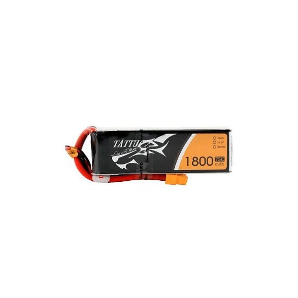 Bateria Lipo Gens Ace Tattu 11,1V 1800mAh 75C 3S XT60