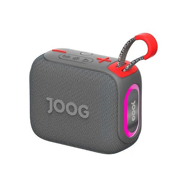 Caixa de Som Joog Pair S 10W IPX7 Bluetooth TWS - Cinza