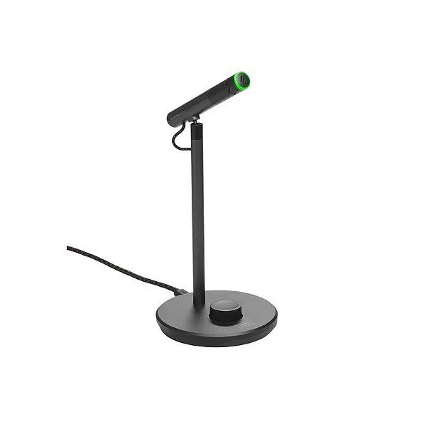 Microfone Streaming JBL Quantum Stream Talk Supercardióide com USB-C/Mini Jack 3.5 - Preto