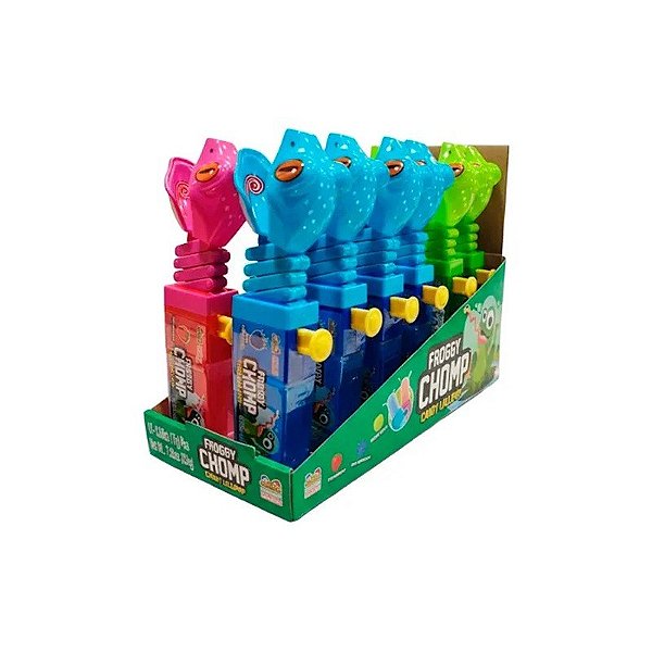 Pirulito Kidsmania Froggy Chomp Caixa 12X17G
