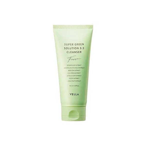 Sabonete Facial Vella Super Green Solution 5.5 Cleasing Foam 150ML