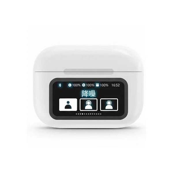 Fone de Ouvido Devia TWS Pro 2 com Tela - Branco