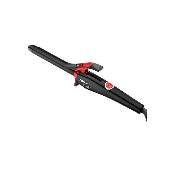 Modelador de Cabelo Taiff Curves de 19 MM 210 °C Bivolt - Preto/Vermelho