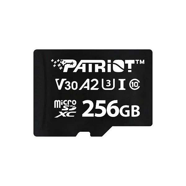 Cartão de Memória Micro SD Patriot Série VX 256GB 90MB/s - PSF256GVX32MCX