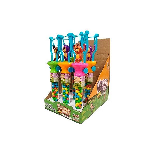 Caixa de Balas Kidsmania Macaco Balançando 12X13G