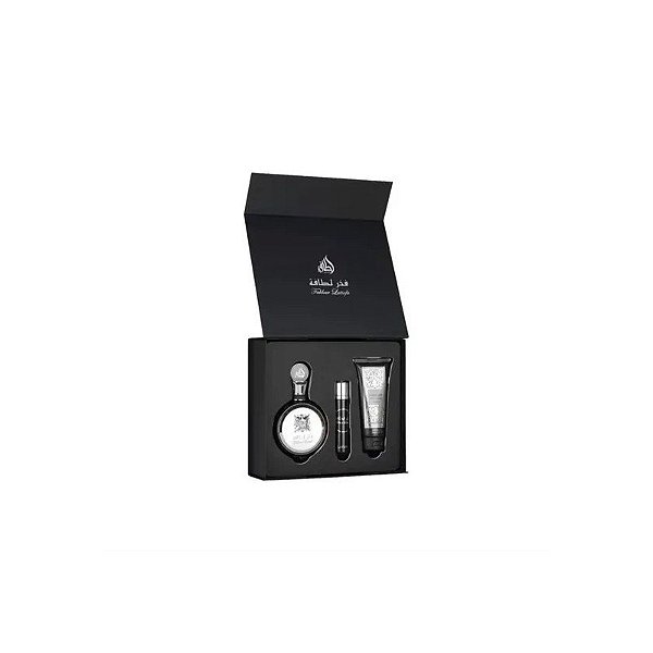 Kit Perfume Lattafa Fakhar Eau de Parfum Masculino 100ML + 12ML + 100ML