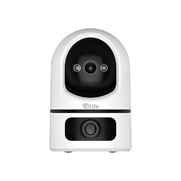 Câmera de Vigilância IP 4LIFE FLU25X Dual 3 MP - Branco