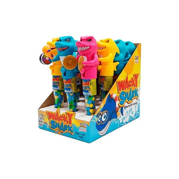 Caixa de Bala Kidsmania Wacky Shark 12X12G