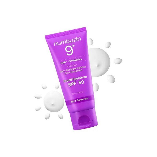 Protetor Solar Numbuzin 9+ Nad+9 Peptides FPS 50 - 50ML