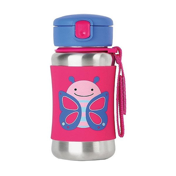 Garrafa Infantil Skip Hop Stainless Steel 252517 - 350mL (Mariposa)