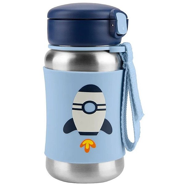 Garrafa Infantil Skip Hop Stainless Steel 9N778710 - 350mL (Foguete)
