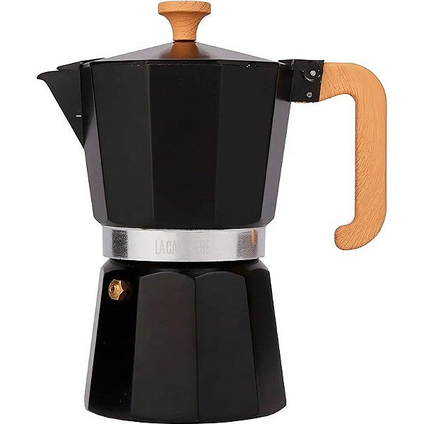 Cafeteira Italiana Espresso Maker Venice La Cafetiere - LCVEN6CPBLKW (290ml)