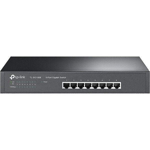 Switch TP-Link TL-SG1008 Gigabit de Mesa de 8 Portas