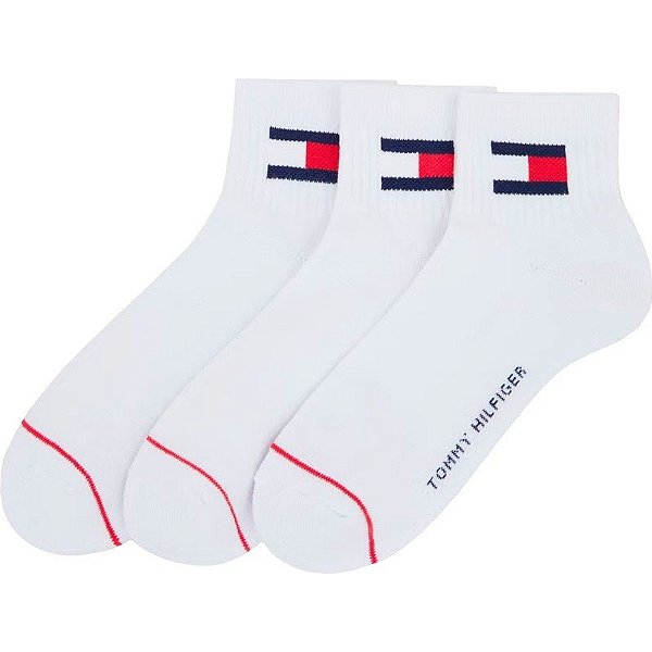 Meias Tommy Hilfiger THM203QT01I 002 - Masculina (3 pares)