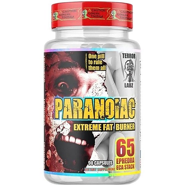 Terror Labz Queimador de Gordura Extremo Paranoiac - 90 cápsulas
