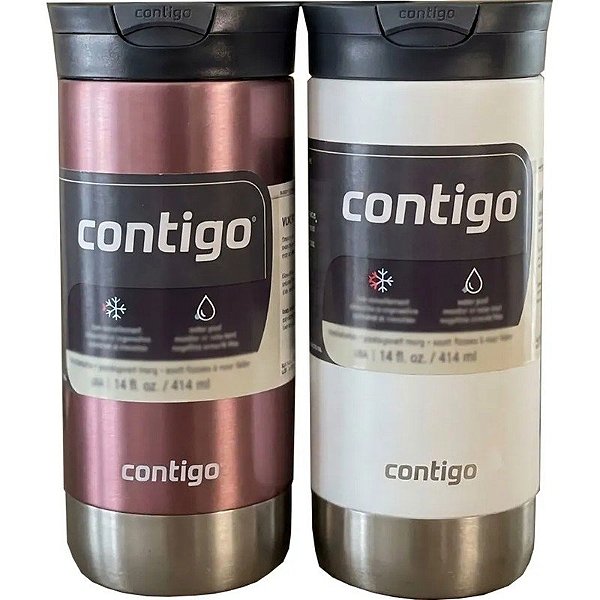 Kit de Vasos Térmico Contigo Huron Snapseal 473mL - Pineberry/Sal
