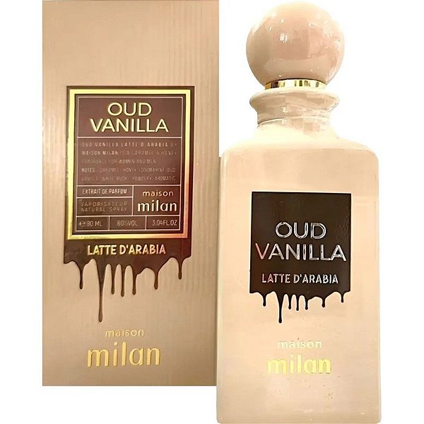 Perfume Maison Milán Oud Vanilla Latte D'arabia EDP 90mL - Unissex