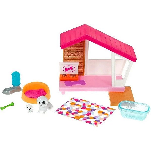 Conjunto de Casa de Cachorro Barbie Mattel - GRG78