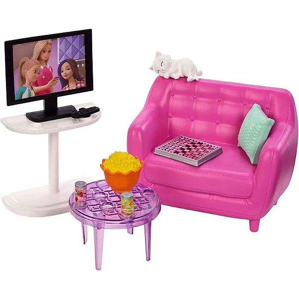 Jogo de Sala de Estar Barbie Mattel - HJL55