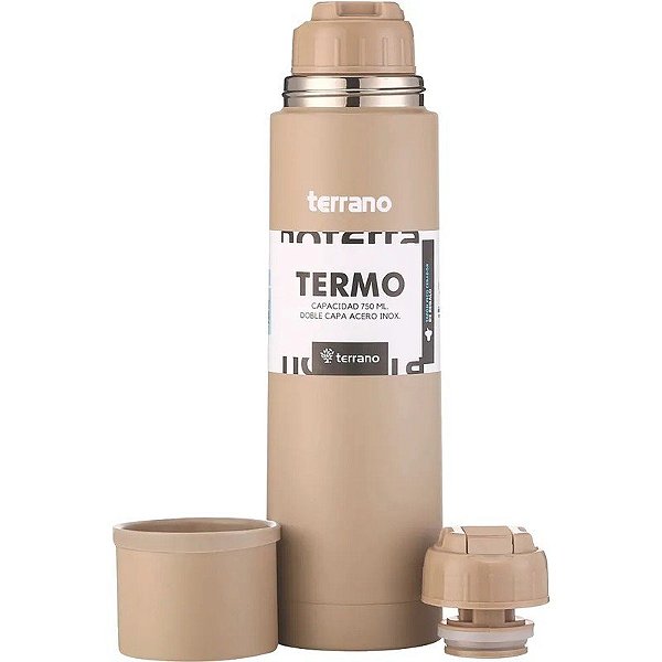 Garrafa Térmica Terrano Bala 750mL 2022472 - Marrom