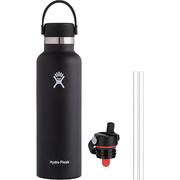 Garrafa Térmica Hydro Flask S21SX001 621mL + Tampa SFS001 - Preto