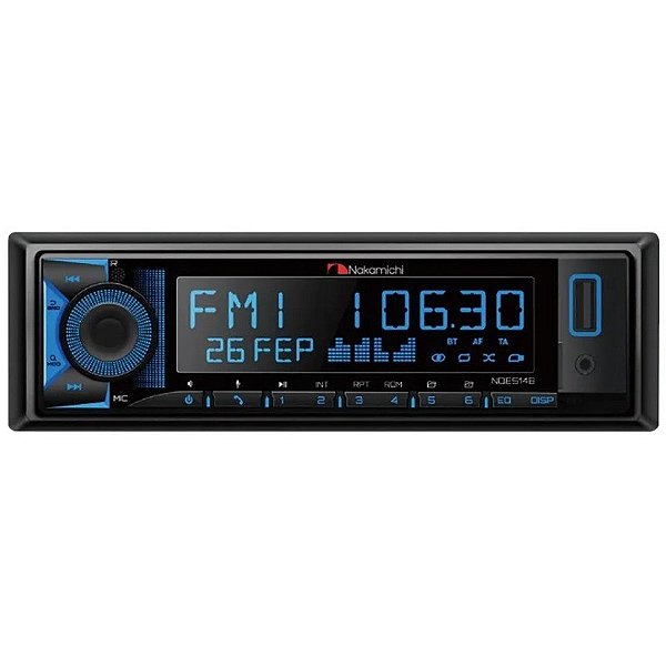 Rádio de Mesa Nakamichi NQ514B AUX/USB/BT/FM