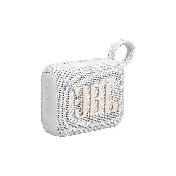 Caixa de Som JBL Go 4 - Bluetooth - 4,2W - À Prova D'Água - Branco