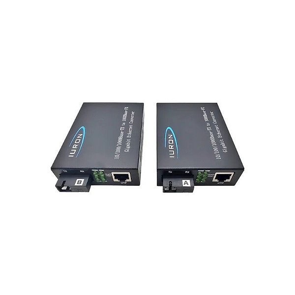Conversor de Mídia Fibra 40KM 10/100/1000M HL-2111S-40AB Gigabit Par