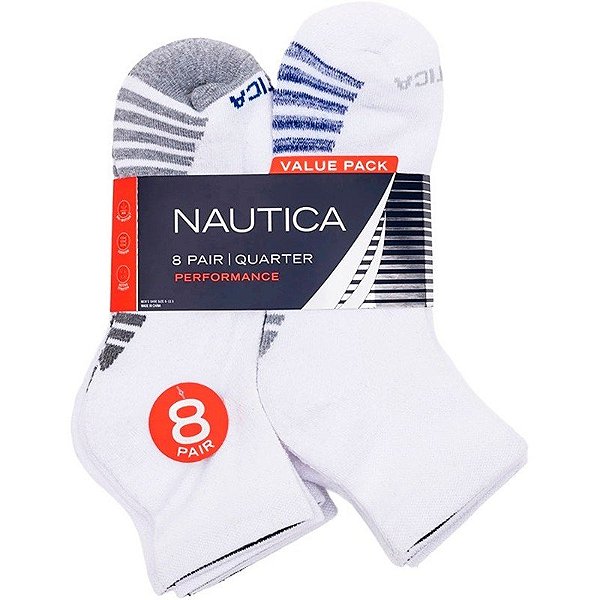Meias Nautica NAM211QT03002 - Unissex (8 Pares)