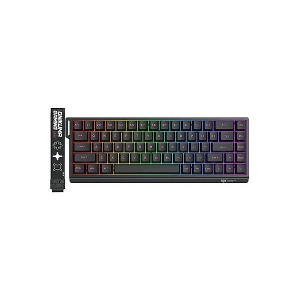 Teclado Gamer Onikuma MT603 Mecânico Sem Fio RGB - Preto/Rosa
