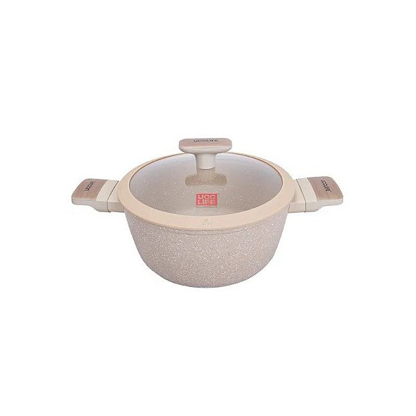 Vaso Giratório Fundo Ucc Life de 20 cm em Granito Bege