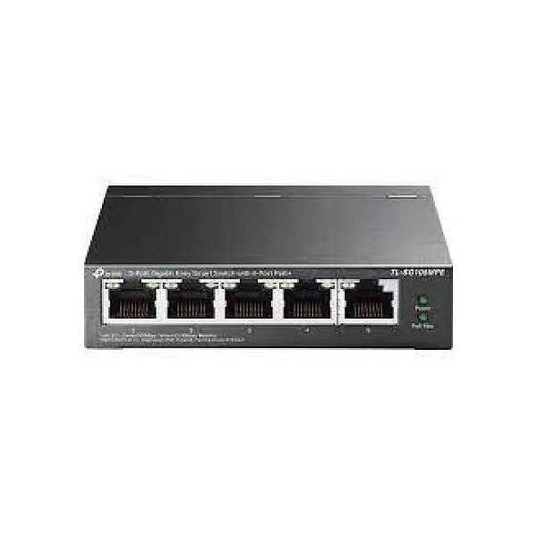 Hub 5 Portas TP-Link TL-SG105PE Smart Giga 4POE+