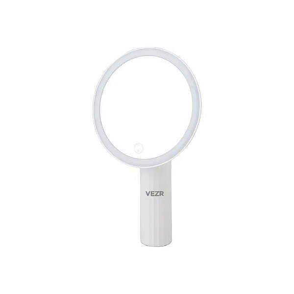 Espelho Portátil LED para Maquiagem Vezr Espelho de Maquiagem LED SK-001 - USB-C - Branco