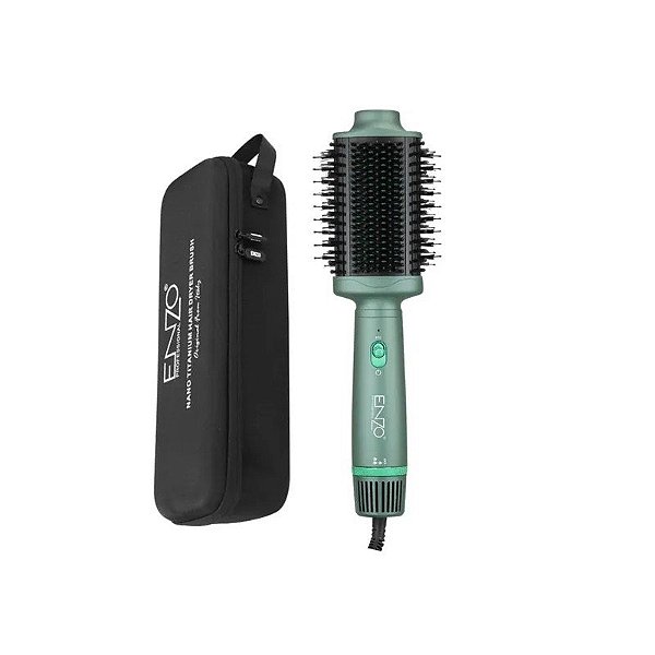 Secador Escova Enzo Magic Brush EN-4110 1500W 220V - Verde