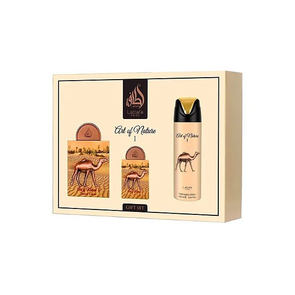 Kit Lattafa Pride Art Of Nature I Presente Eau de Parfum Unissex - 3 Unidades