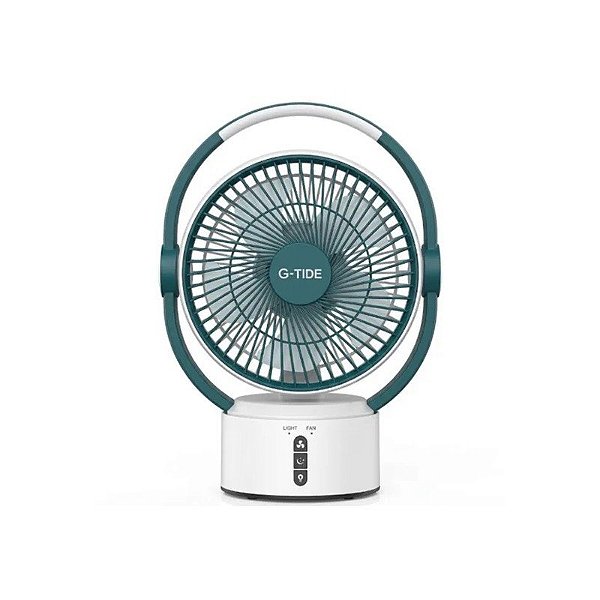 Mini Ventilador de Mesa G-Tide FS01 Recarregável 360° 3600mAh - Verde