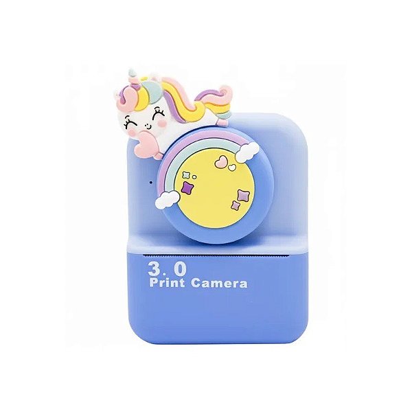 Impressora de Câmera Infantil Unicórnio A-DV935 - Azul
