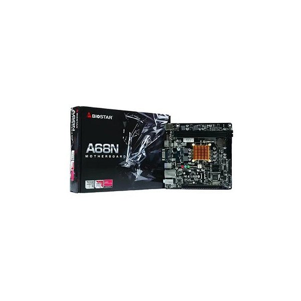 Placa Mãe Biostar A68N-2100K: Processador AMD E1-6010 e DDR3 - Mini ITX