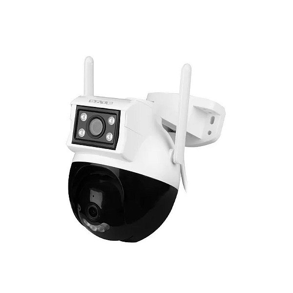 Câmera de Segurança IP Satellite A-CAM008D - 4MP - Wi-Fi - 2 Antenas - Branco