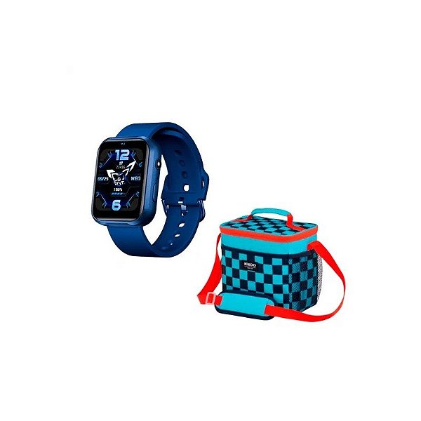 Relógio Smart Watch FTX FTXK10-BL + Bolsa Cons Igloo Relógio Azul 123194