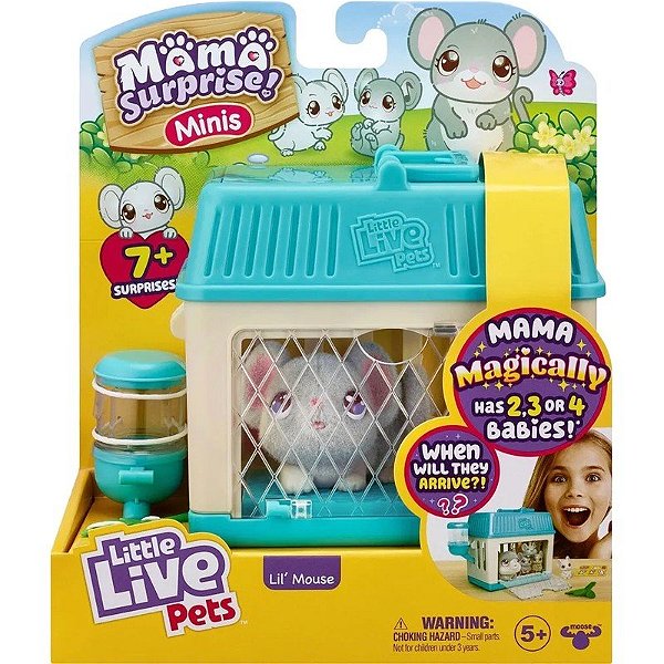 Peluche Lil' Mouse Litle Live Pets Mama Surpresa Alce - 26510