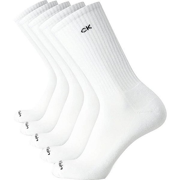 Meias Calvin Klein CVM213CR09001 - Masculina (5 Pares)