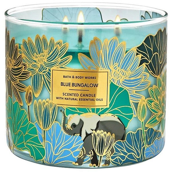 Vela Aromática Bath & Body Works Blue Bungalow - 411g