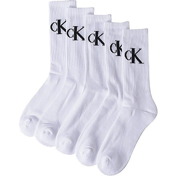 Meias Calvin Klein CVM213CR08002 - Masculina (5 Pares)