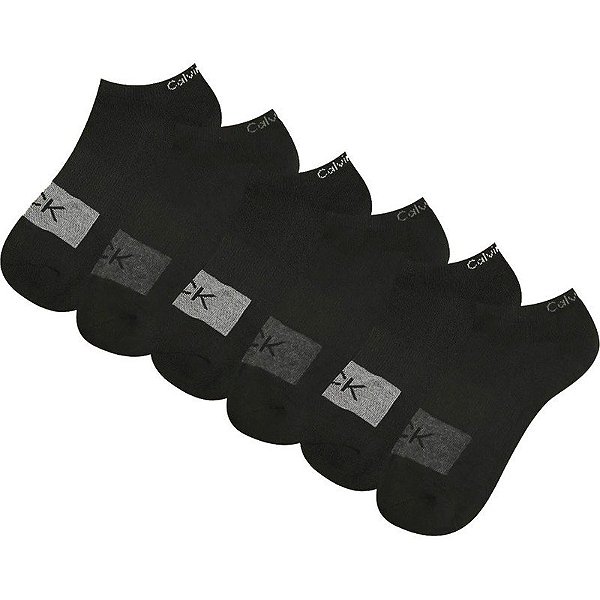 Meias Calvin Klein CVM233NS01001 - Masculina (6 Pares)