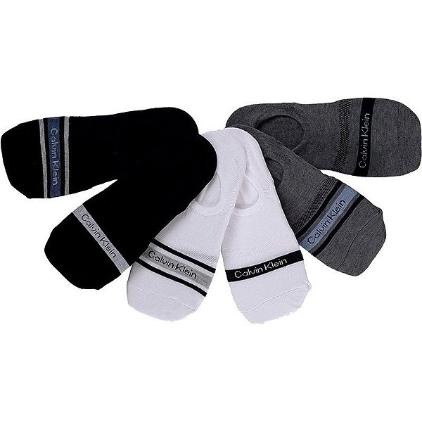 Meias Calvin Klein CVM241LN01001 - Masculinas (6 Pares)