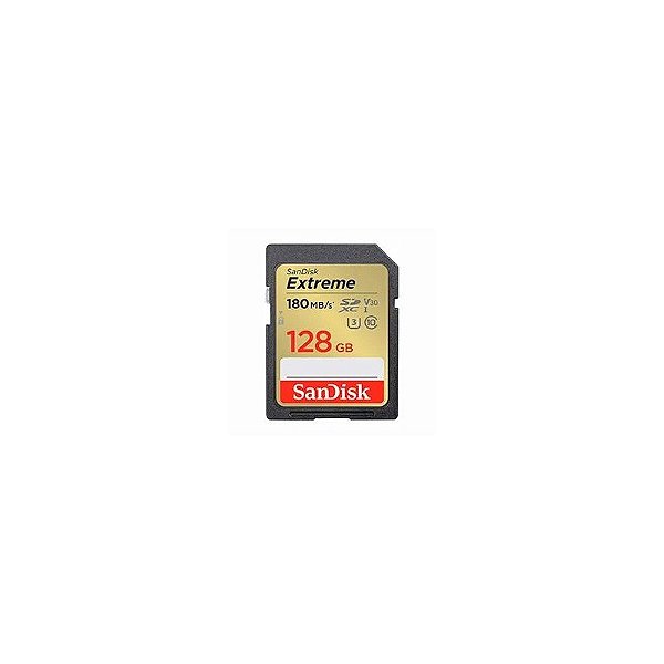 Cartão de Memória SD Sandisk Extreme Class 10 U3 128GB Uhd 4K - SDSDXVA-128G-Gncin