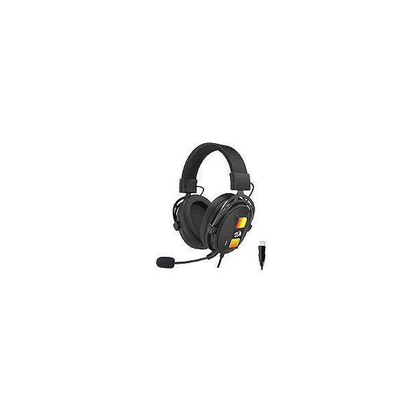 Fone de Ouvido Gamer Redragon H375-RGB Sparda / com Fio - Preto