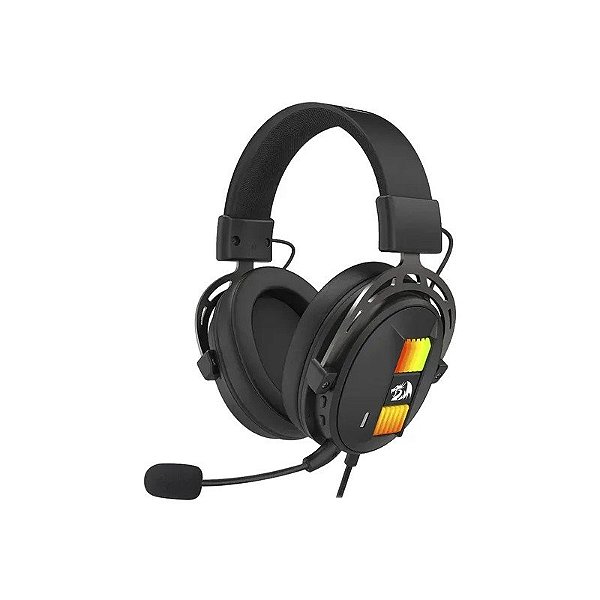 Fone de Ouvido Headset Gamer Redragon H375 RGB Sparda - com Fio - Preto
